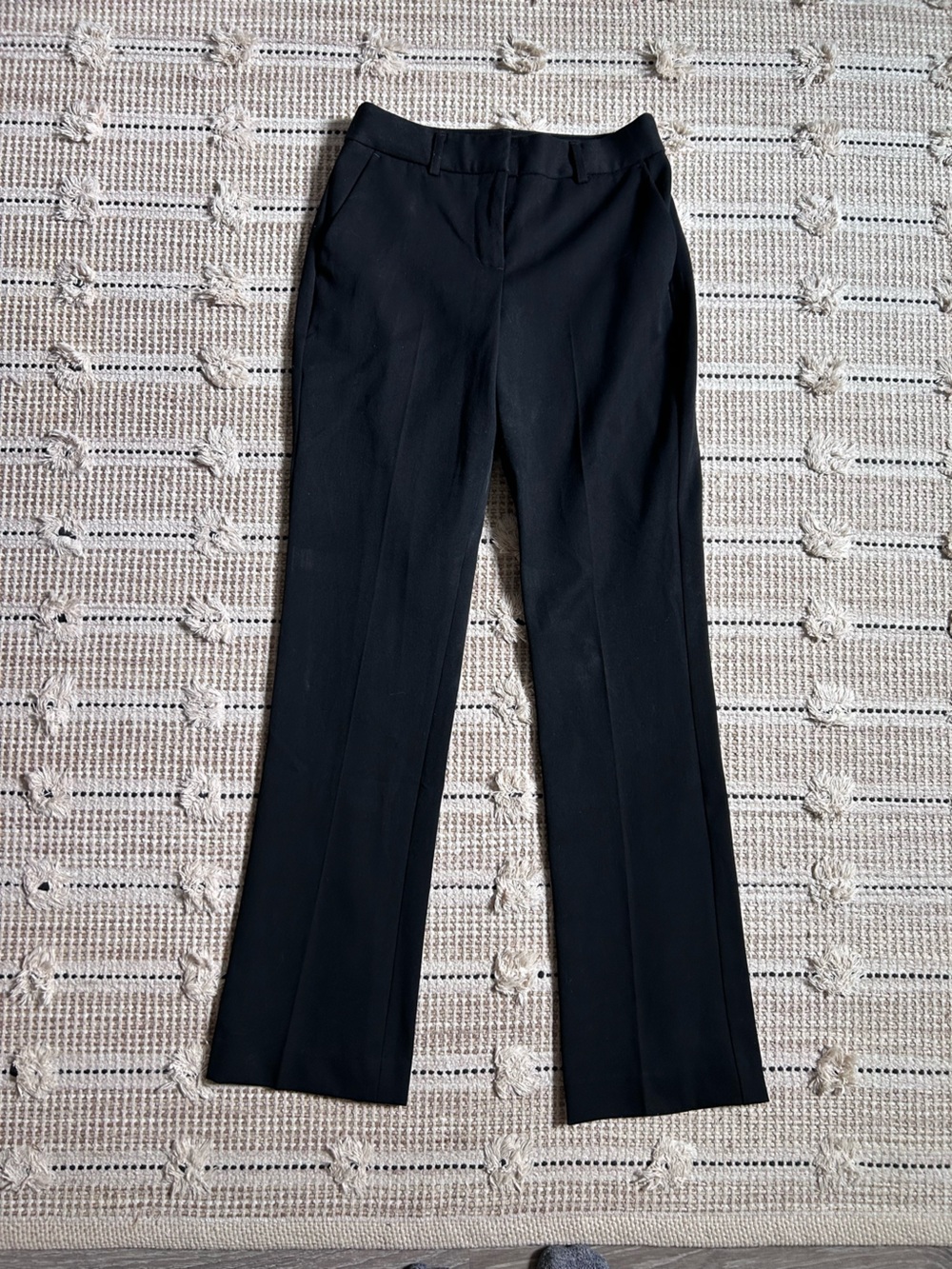 Express columnist barely boot mid rise dress pants in black